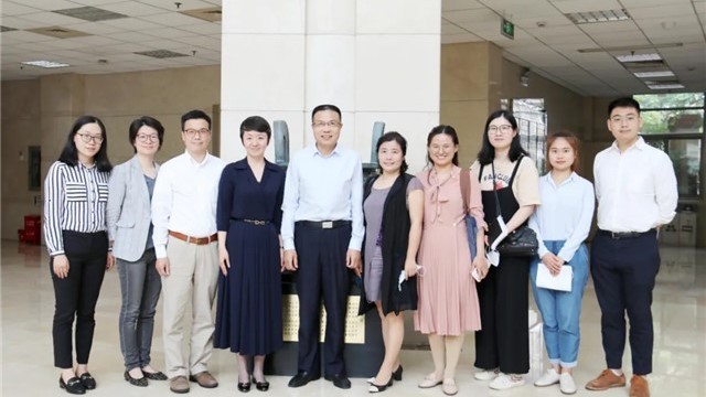 Delegation of China Financial Information Center visited Shanghai University of Finance and Economics 