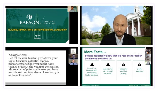 Teachers attend Eli Asia of Babson College online training 